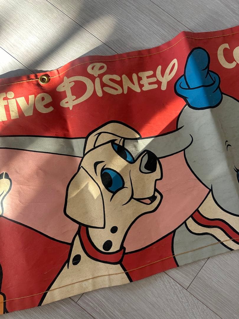 1985年ディズニー垂れ幕？ヴィンテージ アンティーク バンビ ダンボ レア