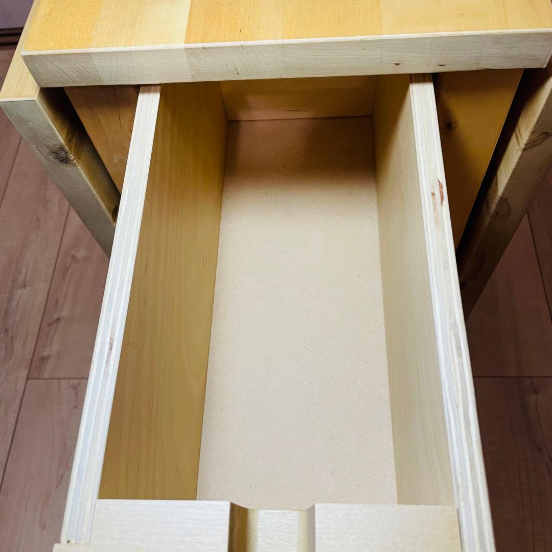 IKEA NORDEN ノールデン ダイニングテーブル 折り畳み 引き出し付き