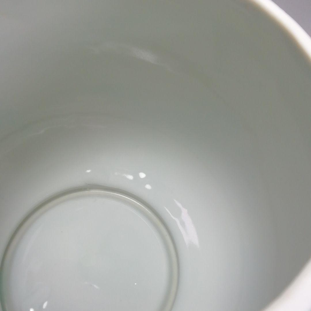 S402 水指 『染付 山水芋頭形』『加藤郷山造』 共箱 茶道具