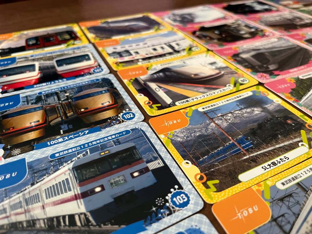 東武　電車　カード　コレクション　125周年　東武鉄道　バラ売り