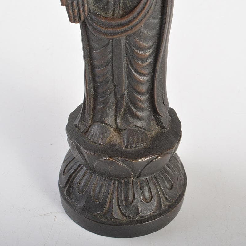 仏教美術　古銅青銅　聖観音菩薩像　仏像　C　6242