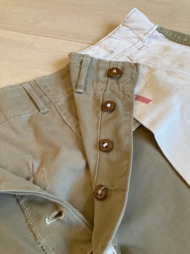 40s U.S.ARMY 45カーキ　45チノ チノパン ヴィンテージ