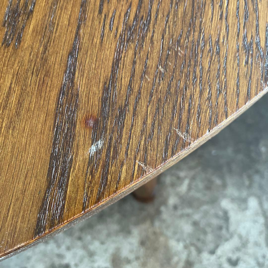 ビンテージ ラウンドエクステンションダイニングテーブル no4