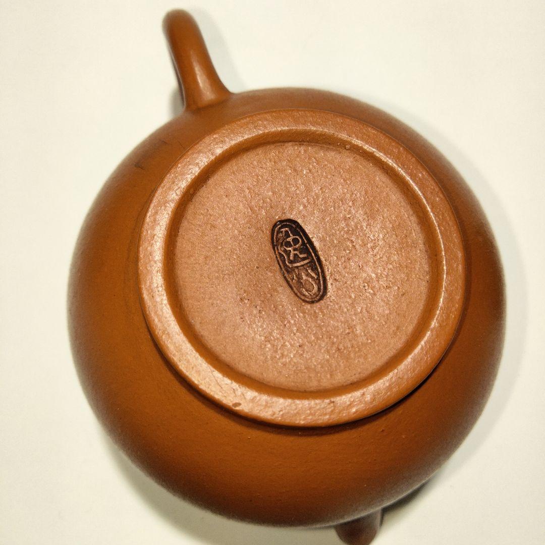 M156-5 逸公 朱泥 急須 茶注 煎茶 紫砂朱泥壷 朱泥急須 時代古作 Dの