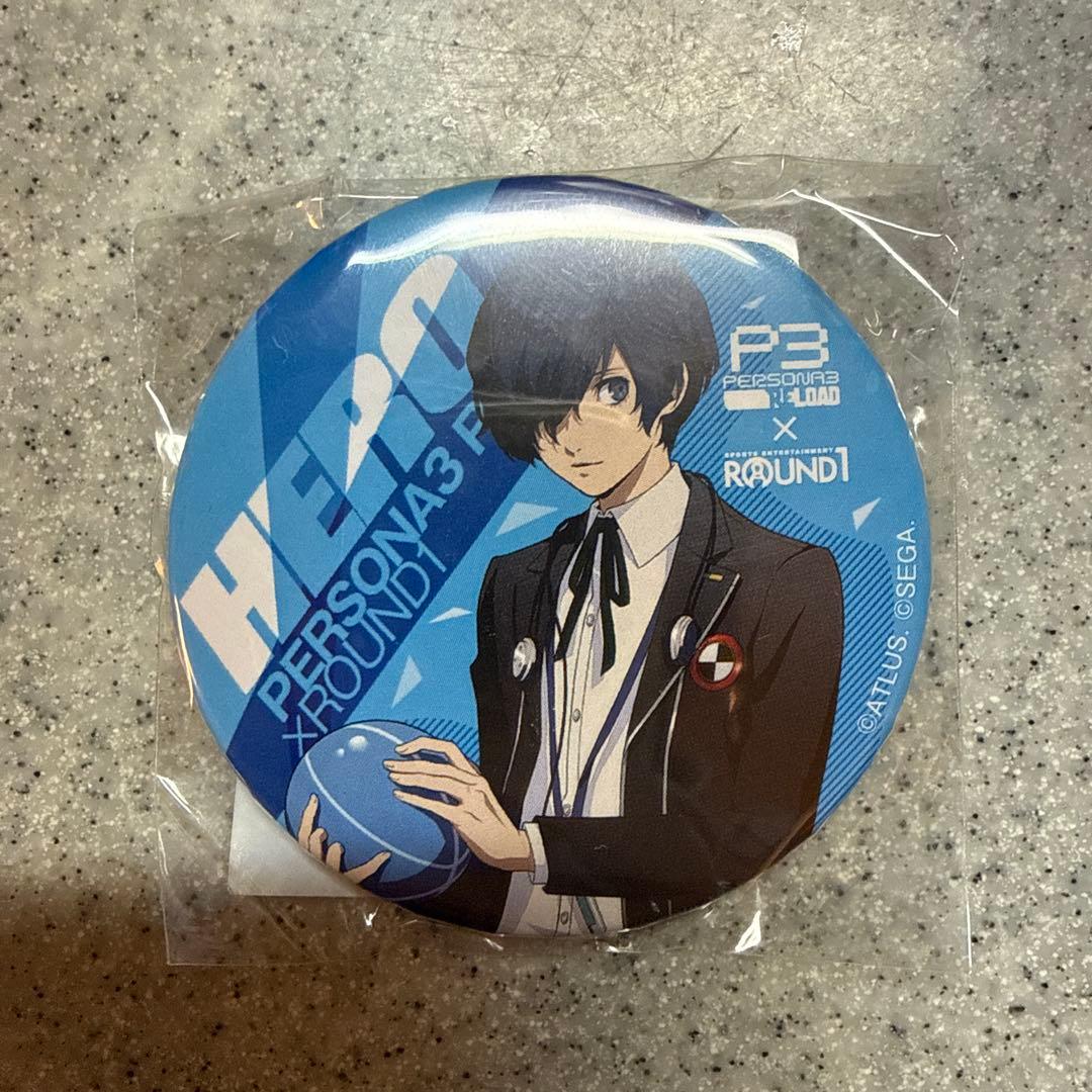 ペルソナ3 PR3R ラウンドワン ラウワン カプセルトイ 缶バッジ 主人公