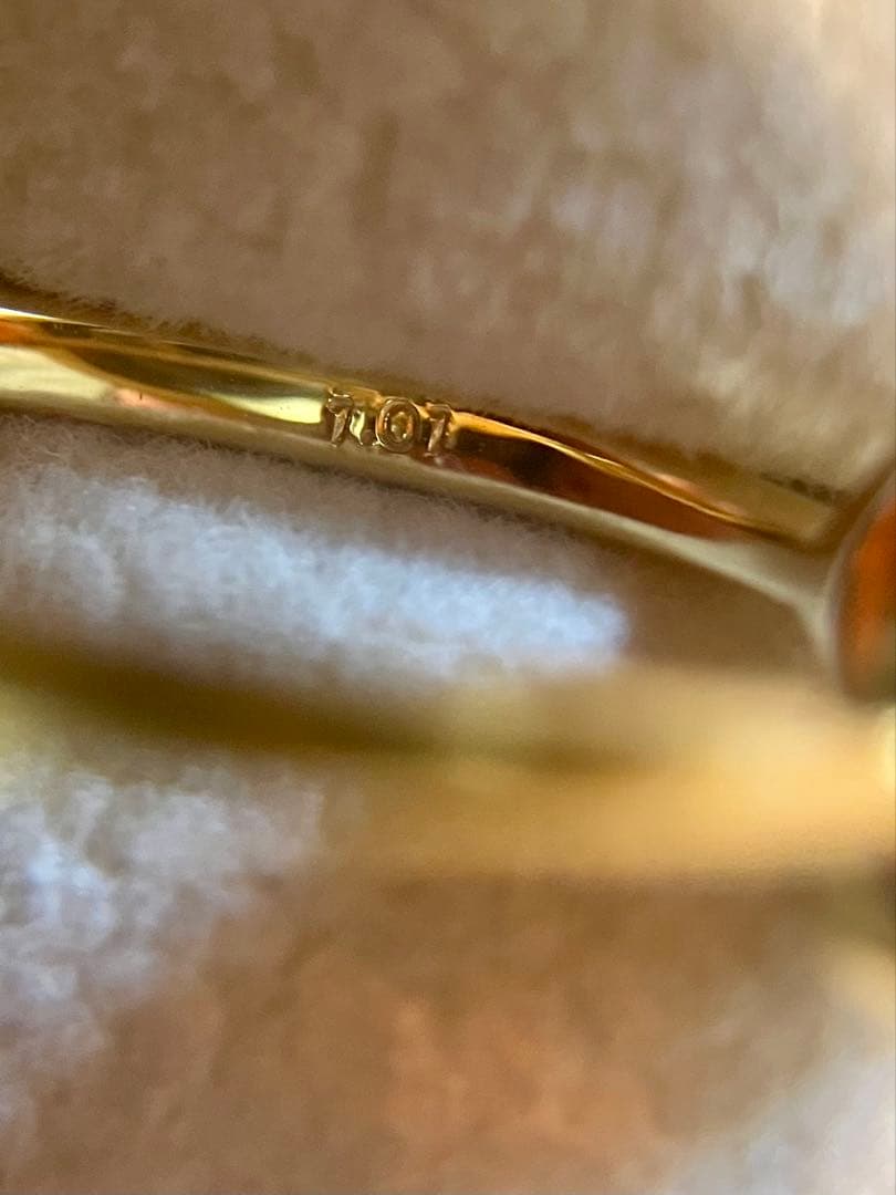 無*き様 K18＊ルシェル＊燃えるようなファイアーオパールリングてす