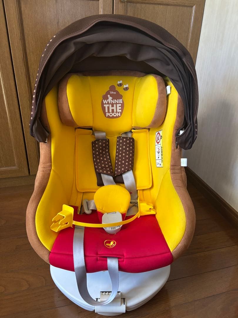 西松屋 ターンシートくまのプーさんチャイルドシート ISOFIX DN-1002