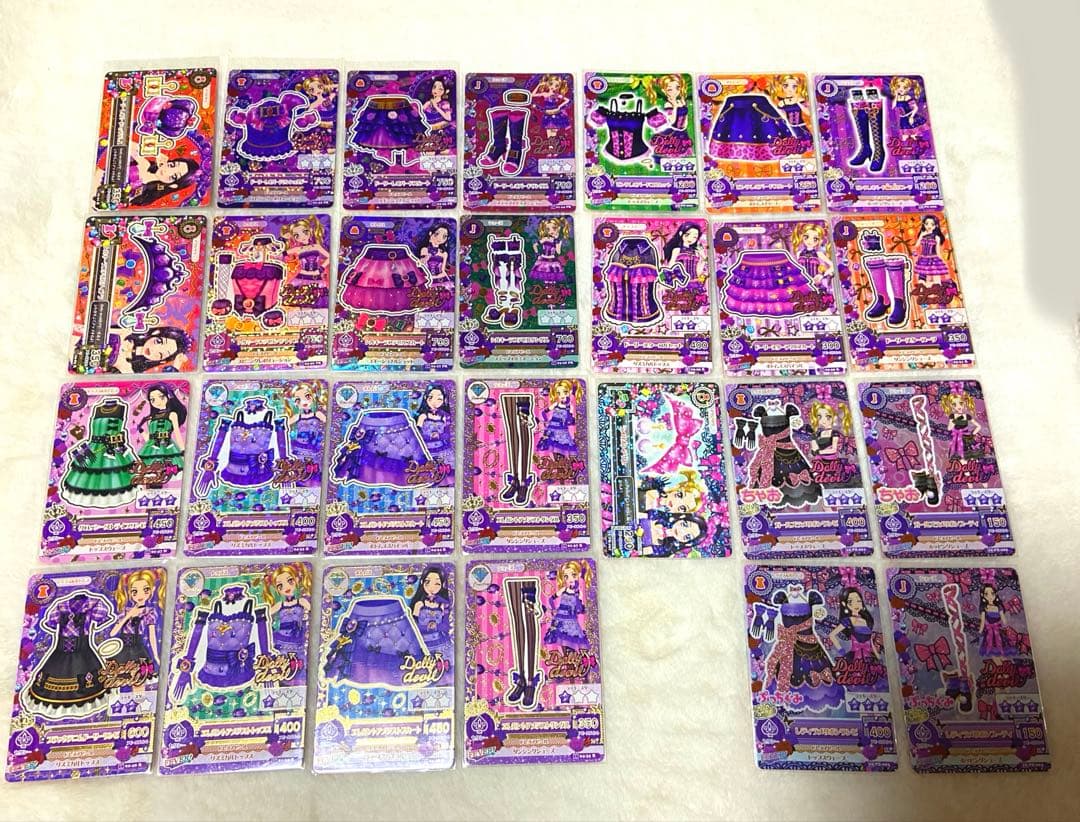 アイカツ　ドーリーデビル　ドーリーレオパード　シルキーラブデビル　等まとめて アイカツカード ドーリーデビル シルキーラブデビルコーデ 旧アイカツ