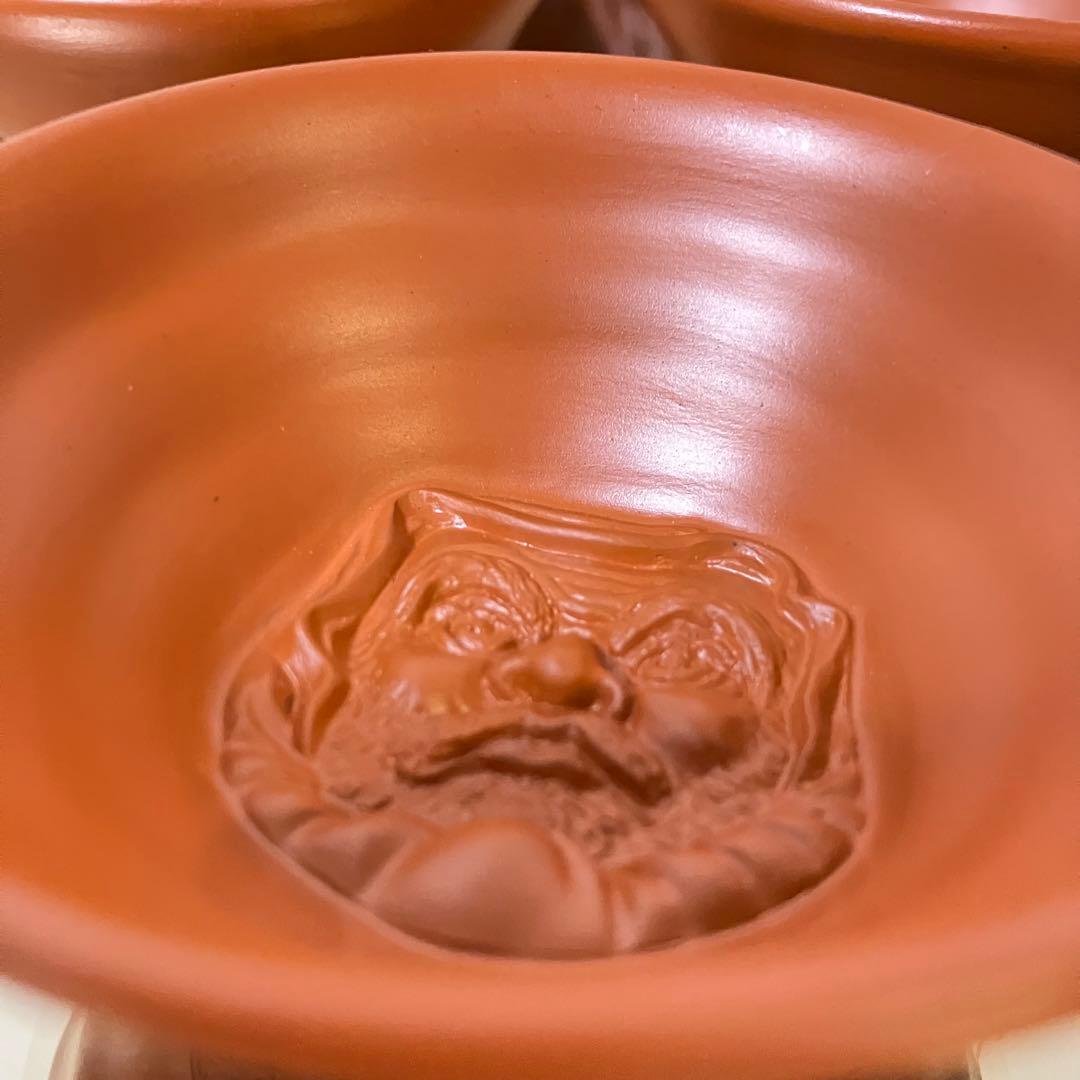 常滑焼 朱泥 酒器揃 『般若』『おかめ』