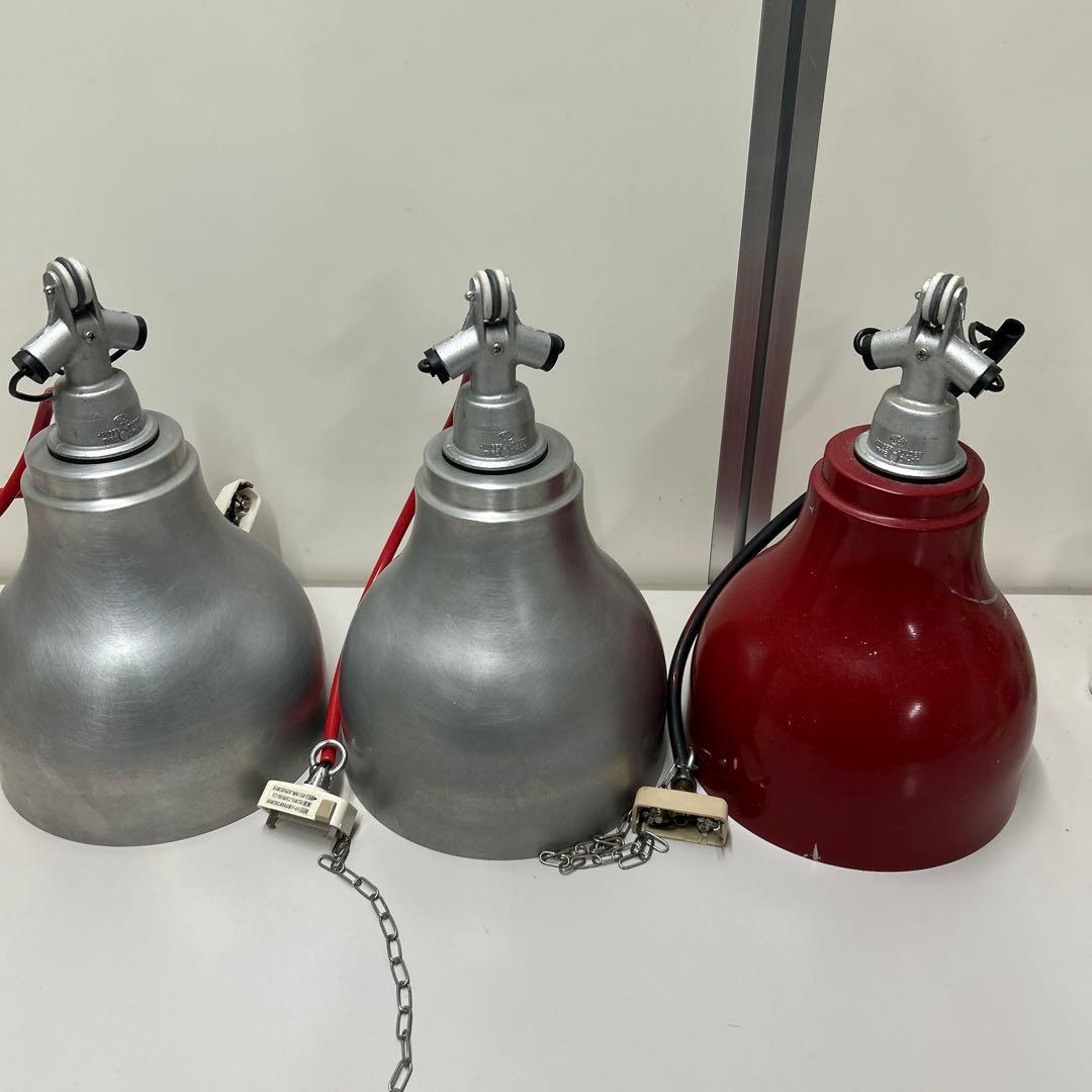 工業用 ペンダントライト ランプシェード 昭和レトロ 工場灯 3個セット