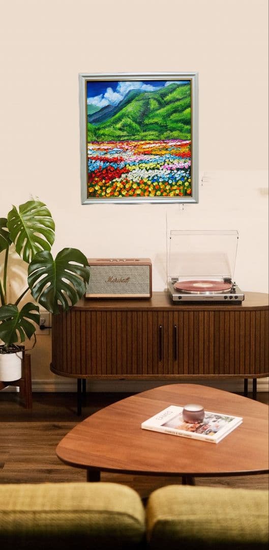 油絵 絵画 【flower park】