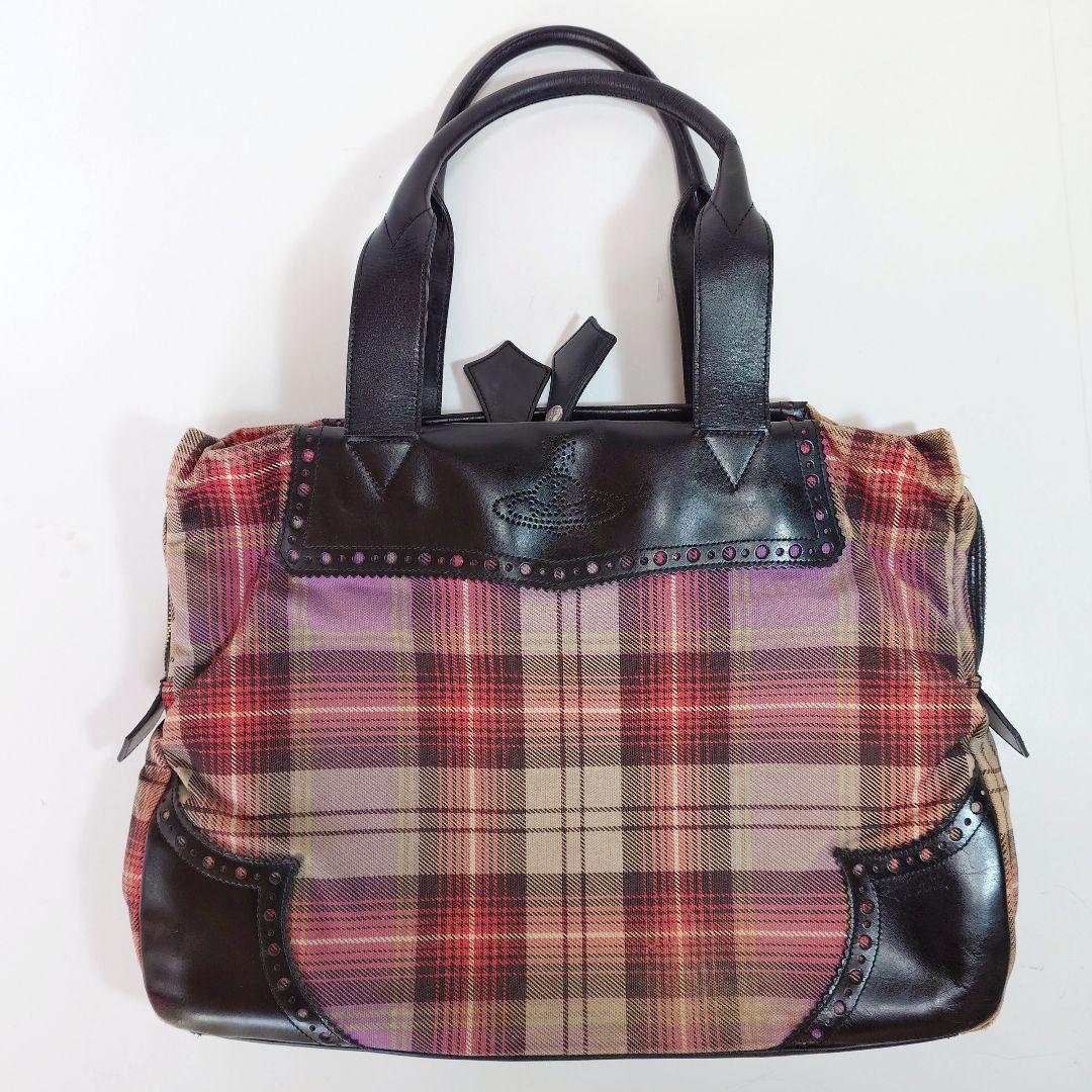 【レア】ヴィヴィアンウエストウッドマン ブリーフケース タータンチェック レザー