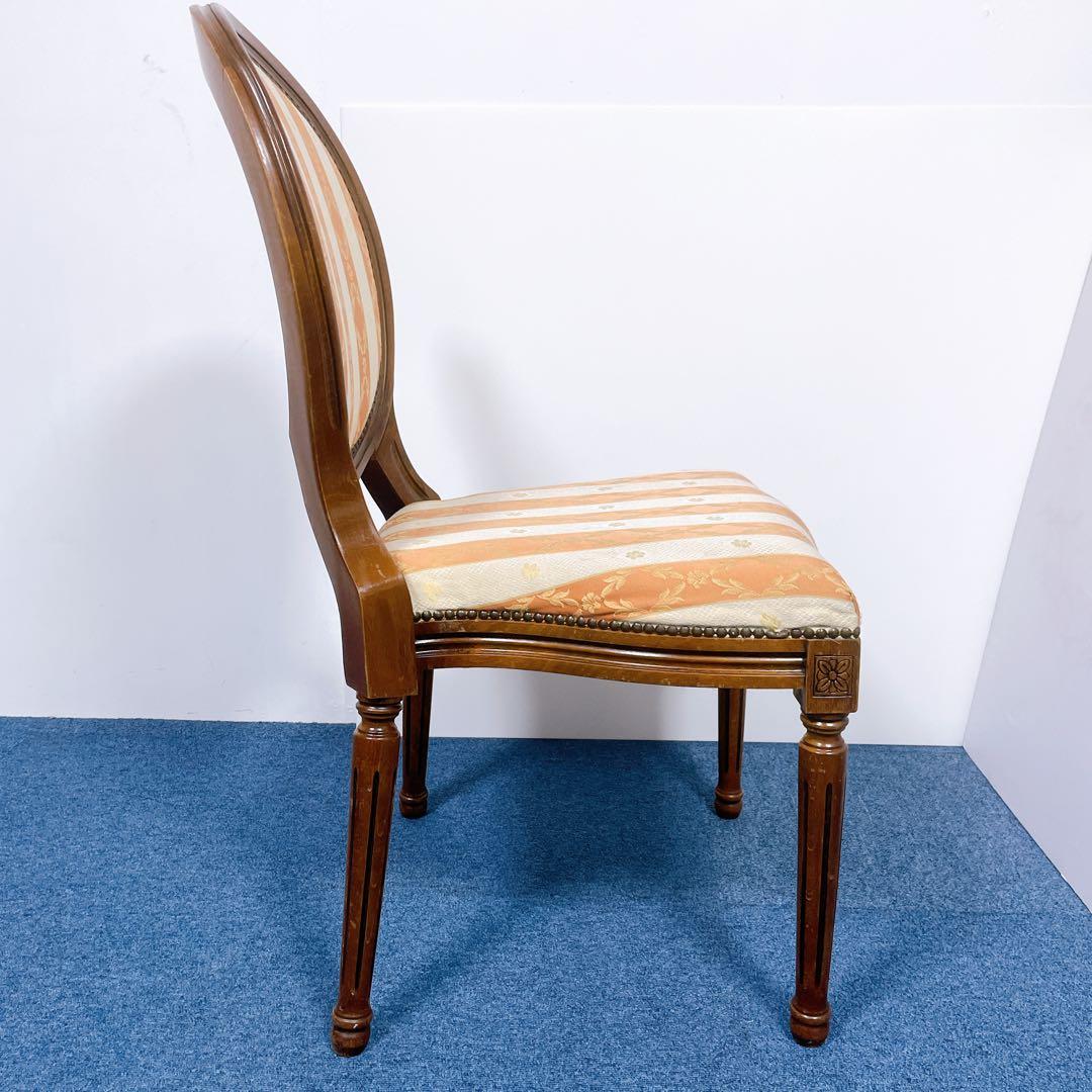 フランスアンティーク①】ルイ16世様式 華麗ストライプ織物張