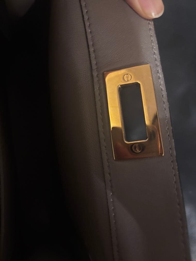 FENDI フェンディ　アイシーユー　ショルダーバック　ハンドバック　ベージュ