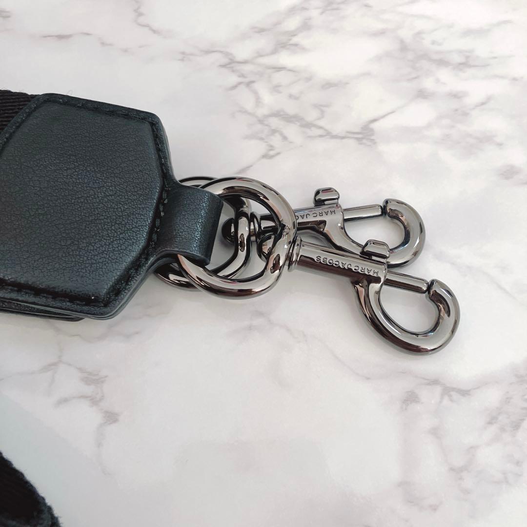 美品★正規品★MARC JACOBS ブラック レザー　牛底革 ショルダーバッグ