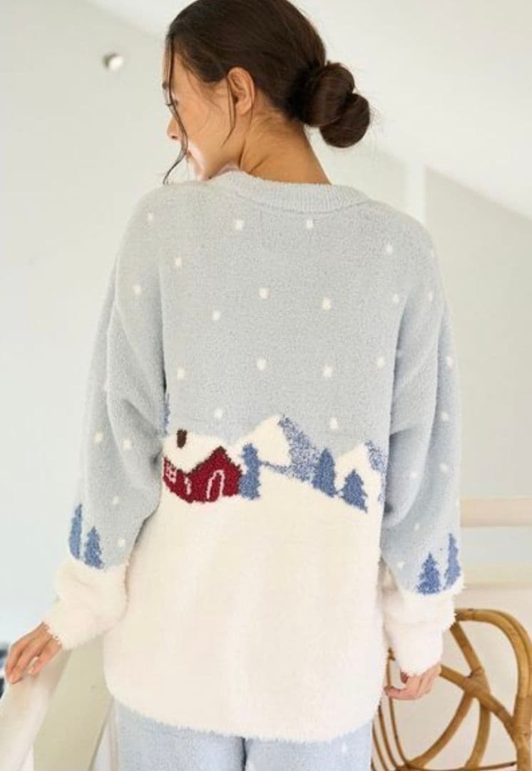 【新品タグ付き】ジェラートピケ スキーベアジャガードプルオーバー+ロングパンツ