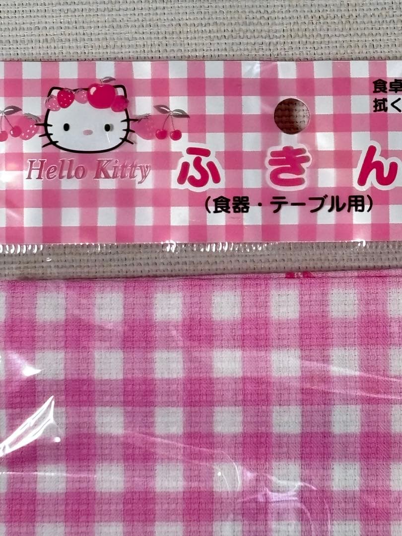 希少 ハローキティ✨フルーツ柄 ノート メモ帳 布巾 4点セット新品未
