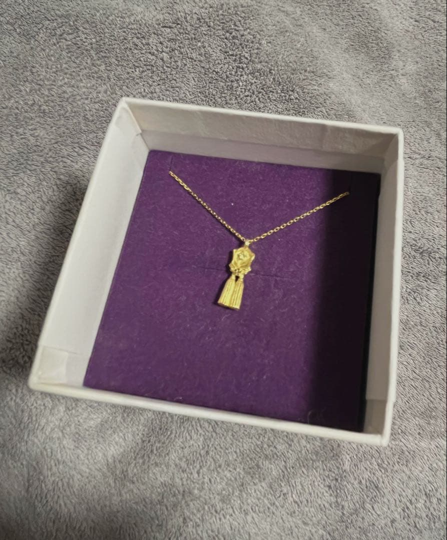 新品 刀剣乱舞 鶯丸 U-TREASURE ネックレス K18イエローゴールド