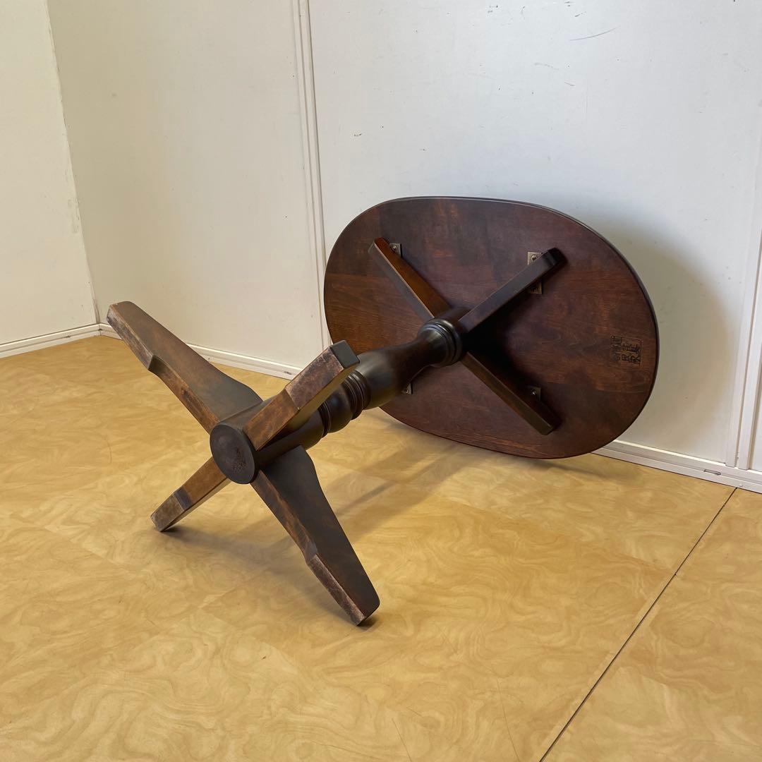 北海道民芸家具 テーブル サイドテーブル ダイニングテーブル 花台 ビンテージ