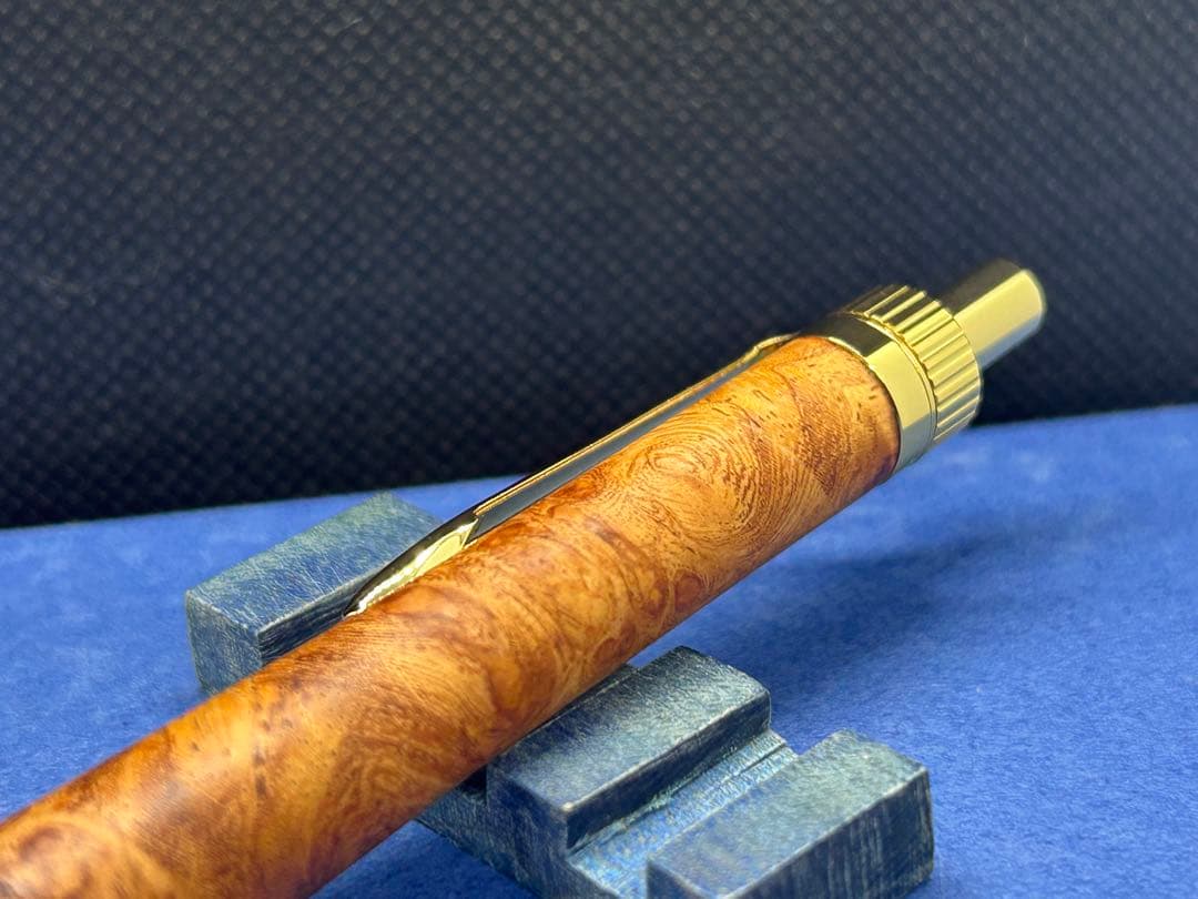 早い者勝ち】極上花梨瘤 シャープペンシル0.5 加藤金属 ハンドメイド