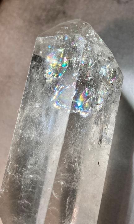 レインボークォーツ✨エンジェルブレッシングクリスタル水晶ダブルポイント