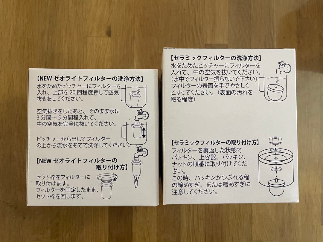 クラブエコウォーター セラミックフィルターとゼオライトフィルター