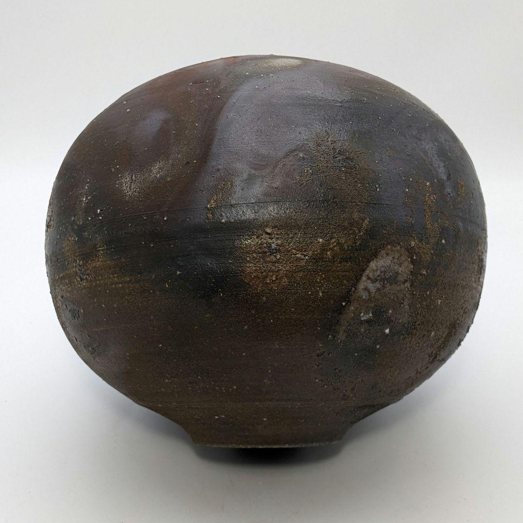 西川政美 備前焼 壷 合箱 壺 つぼ 花入 花器 フラワーベース 置物 花瓶