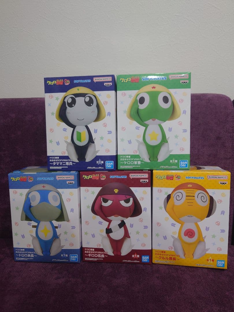 未開封】ケロロ軍曹おおきなSOFVIMATES フィギア5種コンプセット