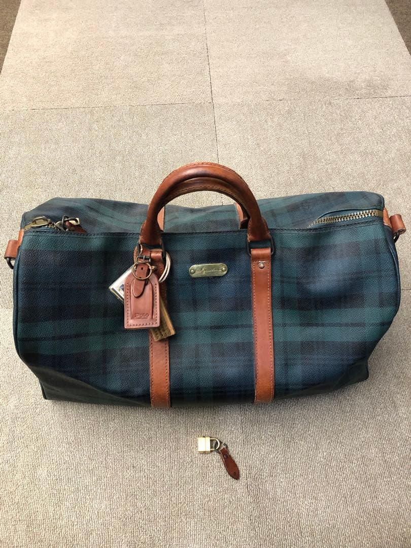 Polo Ralph Lauren チェック柄 ボストンバッグ