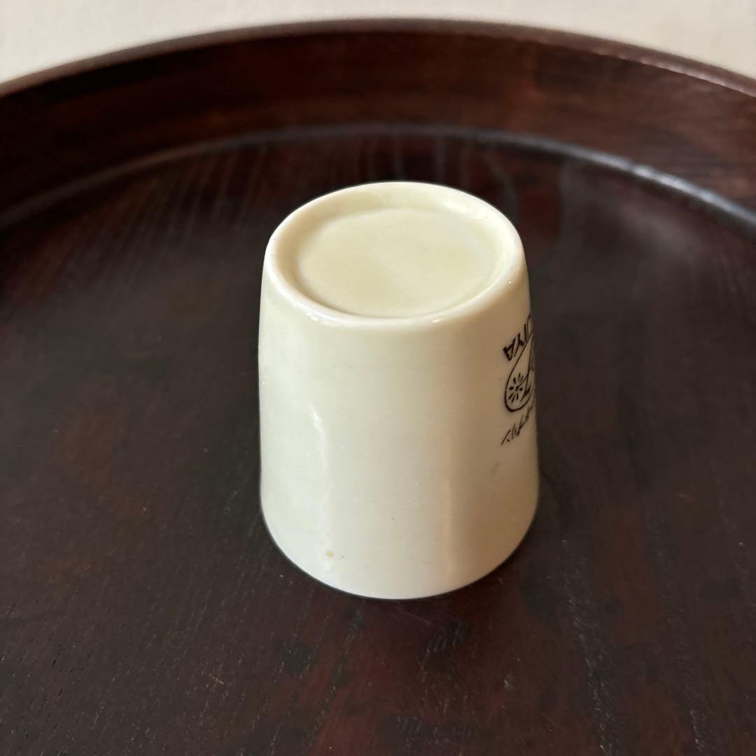 古い不二家プリンカップ1点④アンティーク 昭和レトロ 骨董 酒器 筒盃 検: