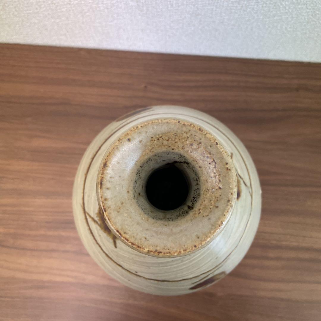 人間国宝】島岡達三 刷毛目竹文壷 - メルカリ