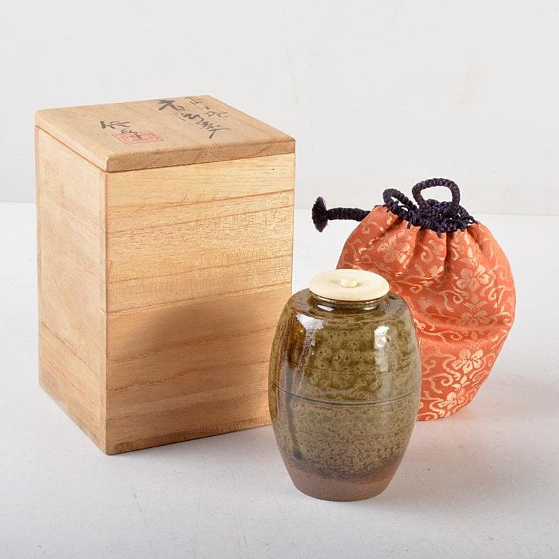 茶道具】尾中窯信水茶壺（共箱）