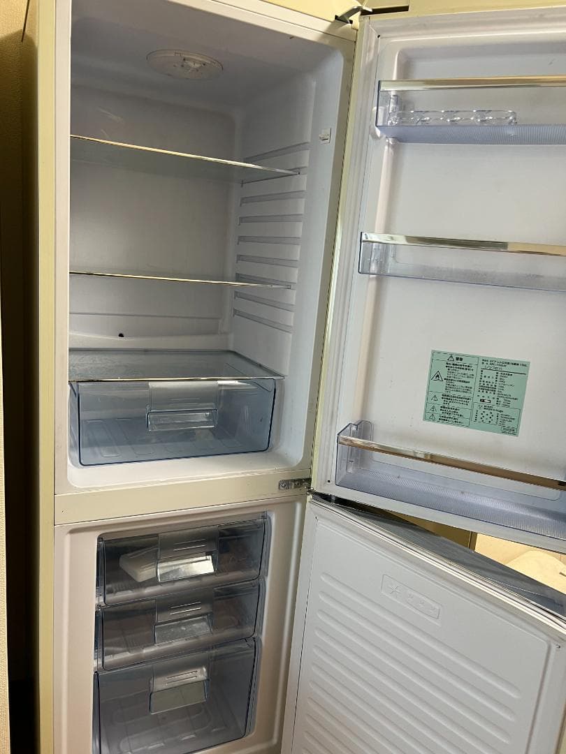 Grand Line ホワイト冷蔵庫 レトロスタイル 2ドア 2020年製