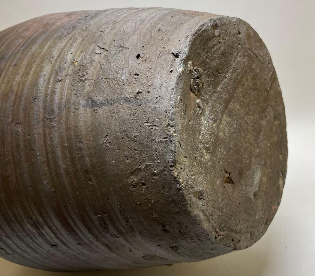 古備前　室町時代　波状文壺　下駄高台　34cm 　　　　　g0133