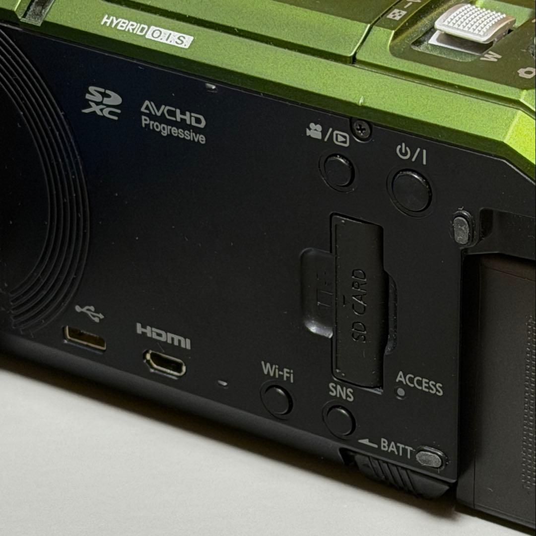 【完動美品】パナソニック 4Kビデオカメラ HC-VX2M フォレストカーキ