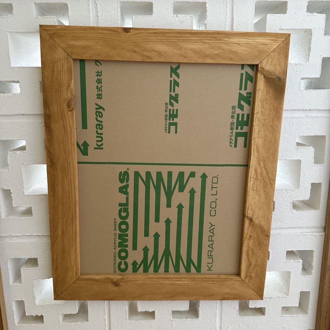 ヘザーブラウンMサイズ対応額縁☆オーク色 - メルカリ