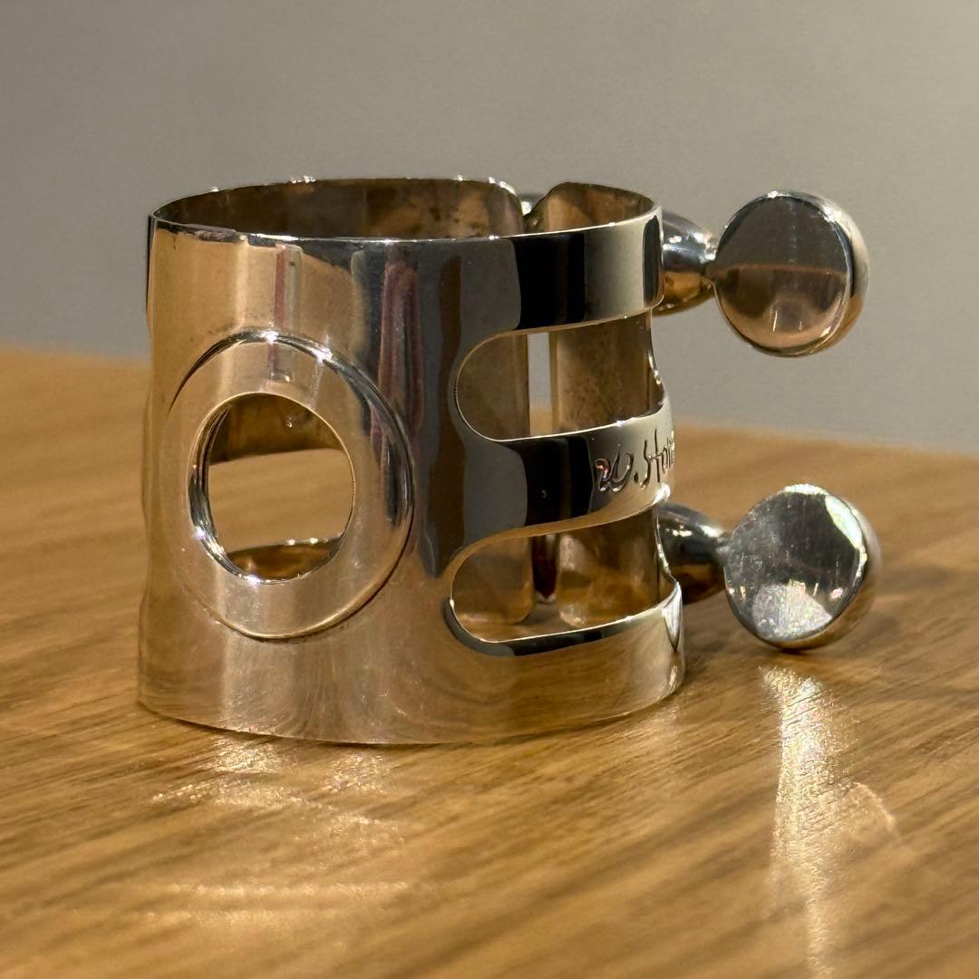 アルトサックス リガチャー ウッドストーン ソリッドシルバー総銀 調整