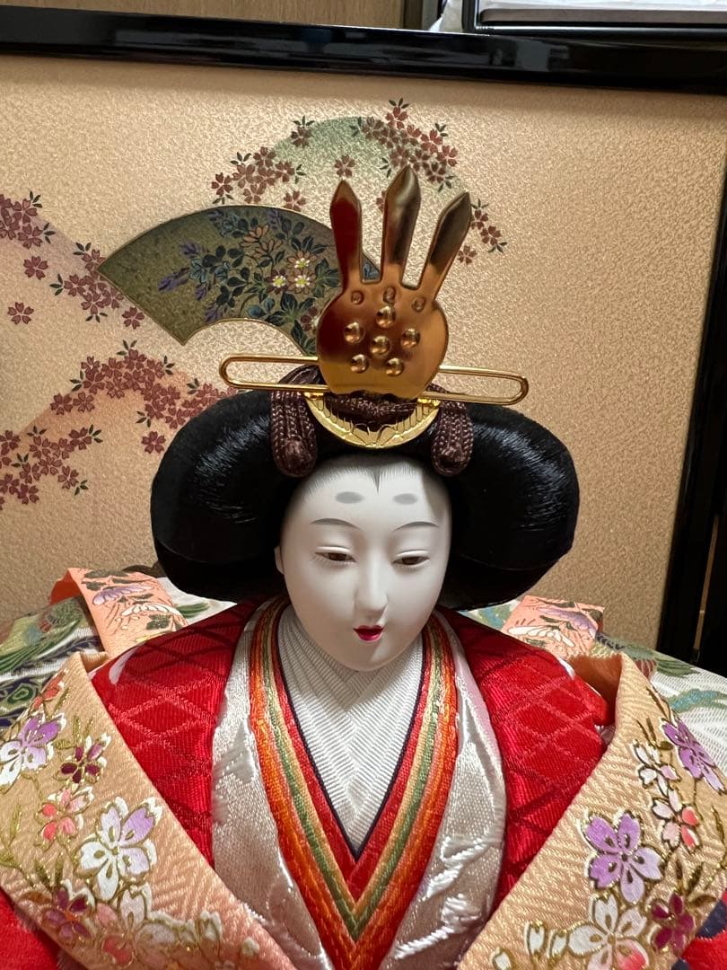 【USED】雛人形 京友禅全彩【金彩京の舞】