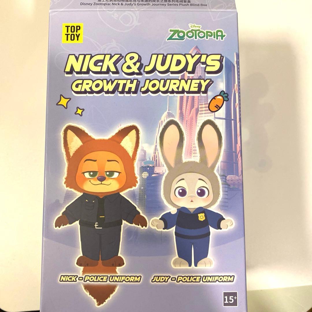 トップトイ　TOPTOY ズートピア　ぬいぐるみキーホルダー　ジュディ　ニック