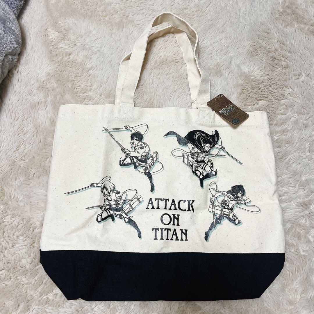 進撃の巨人 トートバッグ エコバッグ ユニバUSJ 限定 リヴァイ エレン