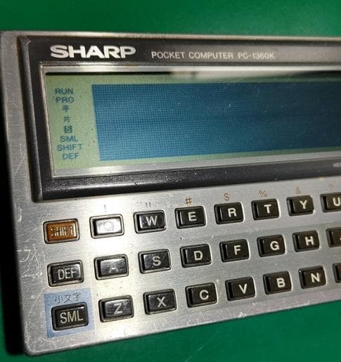 ジャンク扱い】 SHARP ポケットコンピュータ PC-1360K