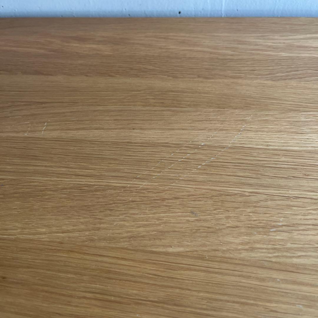 美品・廃盤希少★無印 無垢材ダイニングテーブル・オーク材・幅１４０ｃｍ
