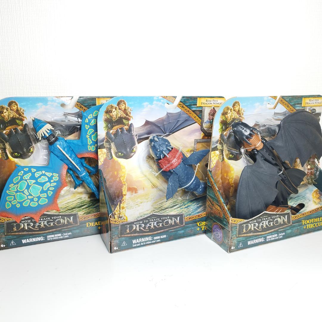 ヒックとドラゴン フィギュア 新品 セット トゥース ナイトフューリ I1Iq