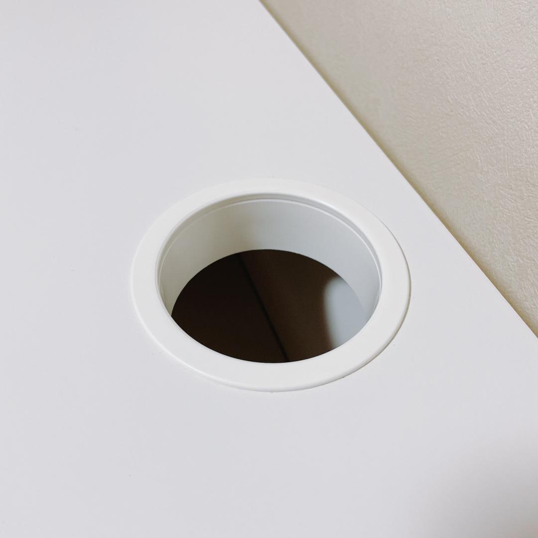 IKEA　ミッケ　パソコンデスク　ホワイト　引き出し付き