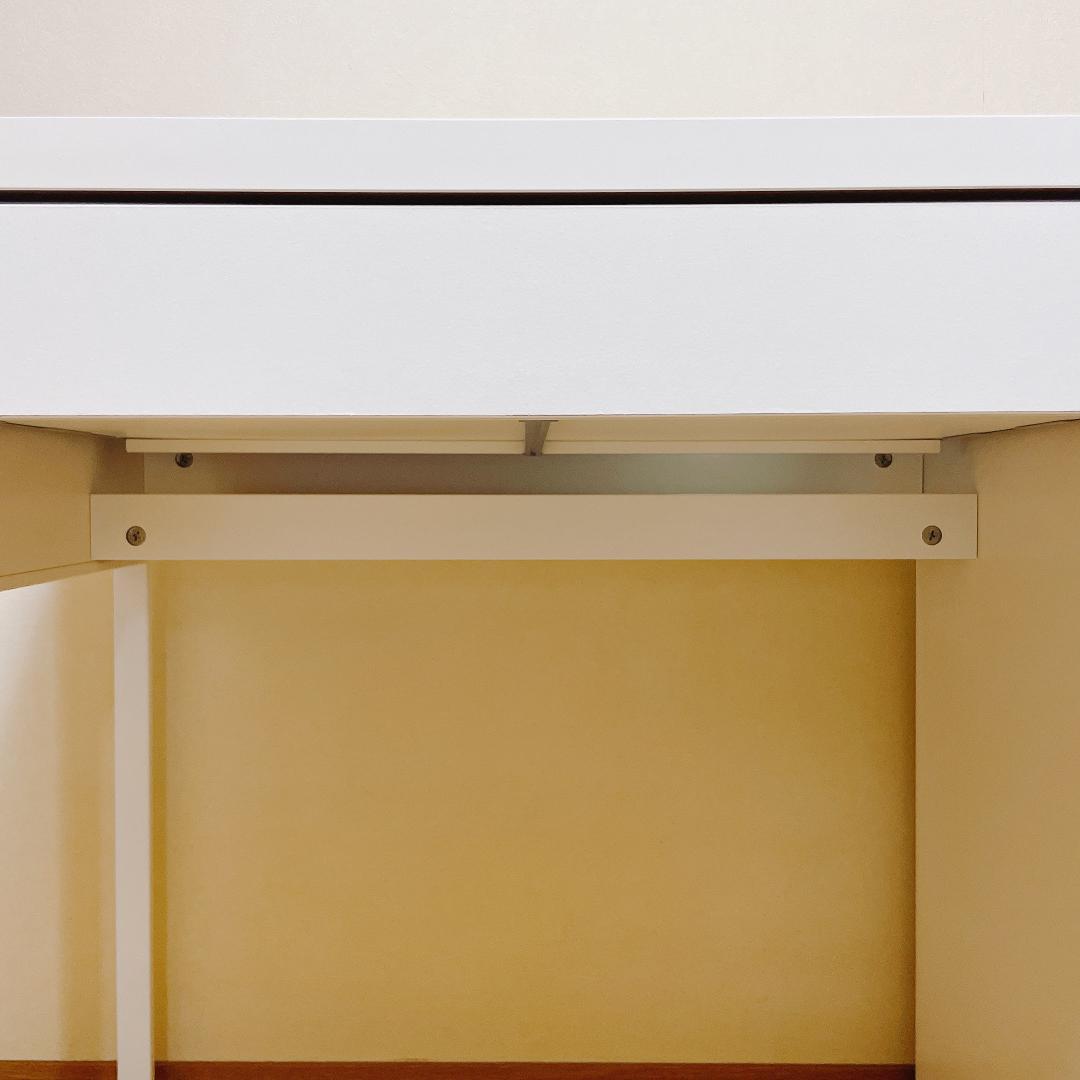 IKEA　ミッケ　パソコンデスク　ホワイト　引き出し付き