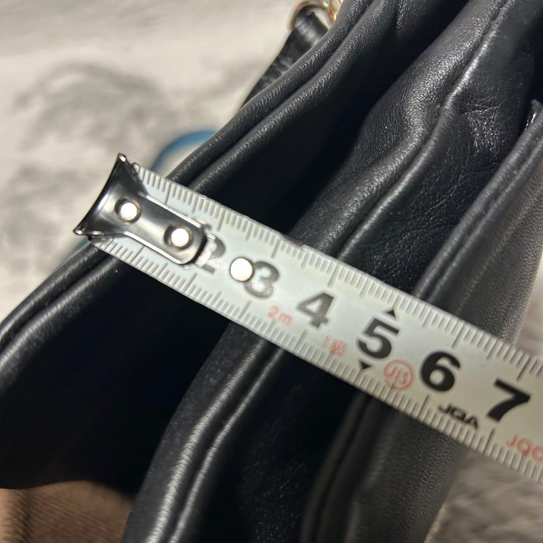 ADMJ エーディーエムジェイ　スワロフスキー　ショルダーバッグ　ブラック