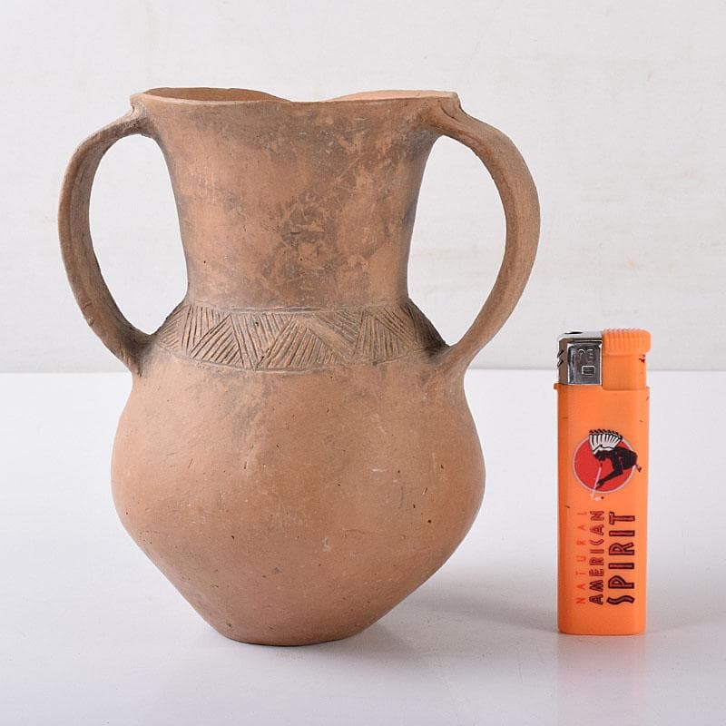 弥生式土器　水瓶　持ち手付水甕　C　R8432