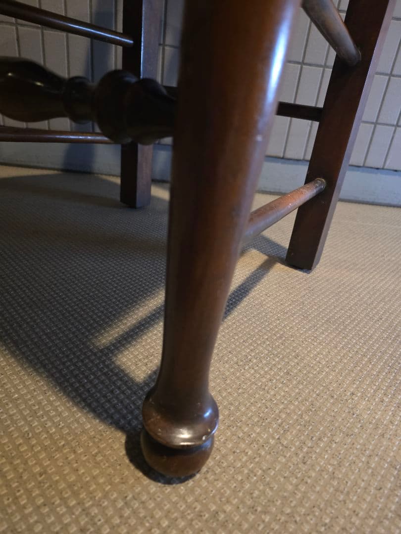 希少 セオドア アレクサンダー？ 木製スピンドルバック椅子 高さ約100cm