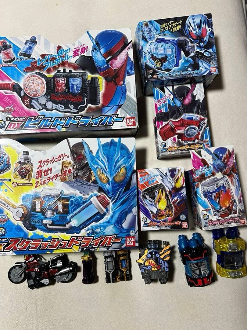 【美品】DXビルドドライバー スクラッシュドライバーセット 仮面ライダービルド SUPER BEST 変身ベルト DXスクラッシュドライバー｜仮面ライダー