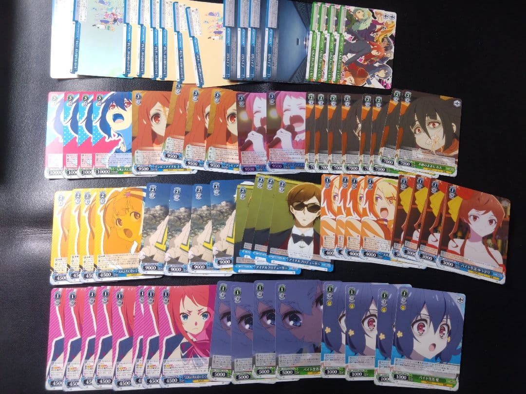 ヴァイスシュヴァルツ 引退品 ゾンビランドサガ デッキ3個+TD2個とパーツ